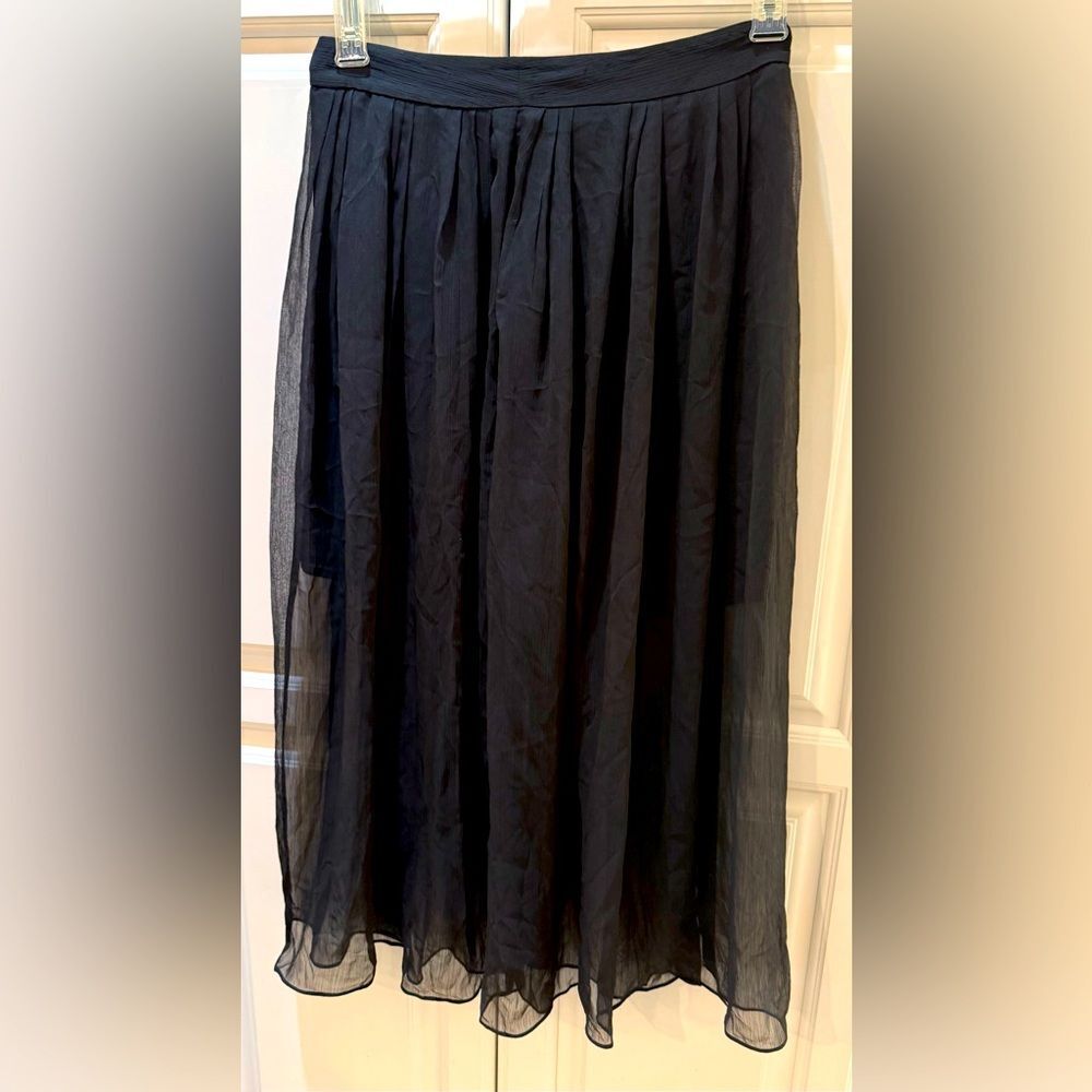 H&M Elegent Black Chiffon Skirt 6